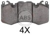 Гальмівні колодки пер. Range Rover 09- (brembo) A.B.S. 37801 (фото 1)