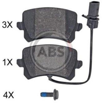 Гальмівні колодки зад. Audi RSQ3 2.5 13-18 (LUCAS/TRW) (з датчиками) A.B.S. 35132