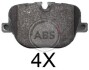 Гальмівні колодки задн. Range Rover III/Sport 4.4D/5.0 09-13 A.B.S. 37802 (фото 1)