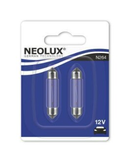 ЛАМПА 12V 10W SV8.5-8 STANDARD (41 мм) BLI2 NEOLUX N26402B