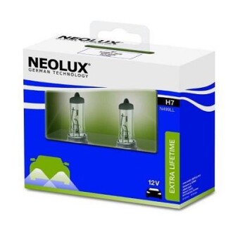 ЛАМПА H7 55W 12V PX26D Extra Lifetime DUO BOX NEOLUX N499LLSCB (фото 1)