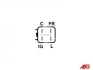 Генератор Honda Accord VII/CR-V/Civic VIII 2.2 i-CTDI 04-12 (105A/12V) AS A6079 (фото 5)